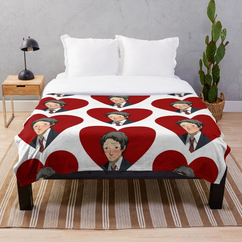 Adachi Tohru inspired plush blanket from the Persona 4 anime series