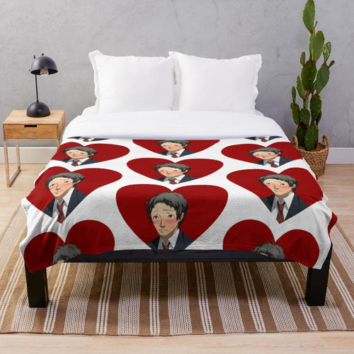 Adachi Tohru inspired plush blanket from the Persona 4 anime series
