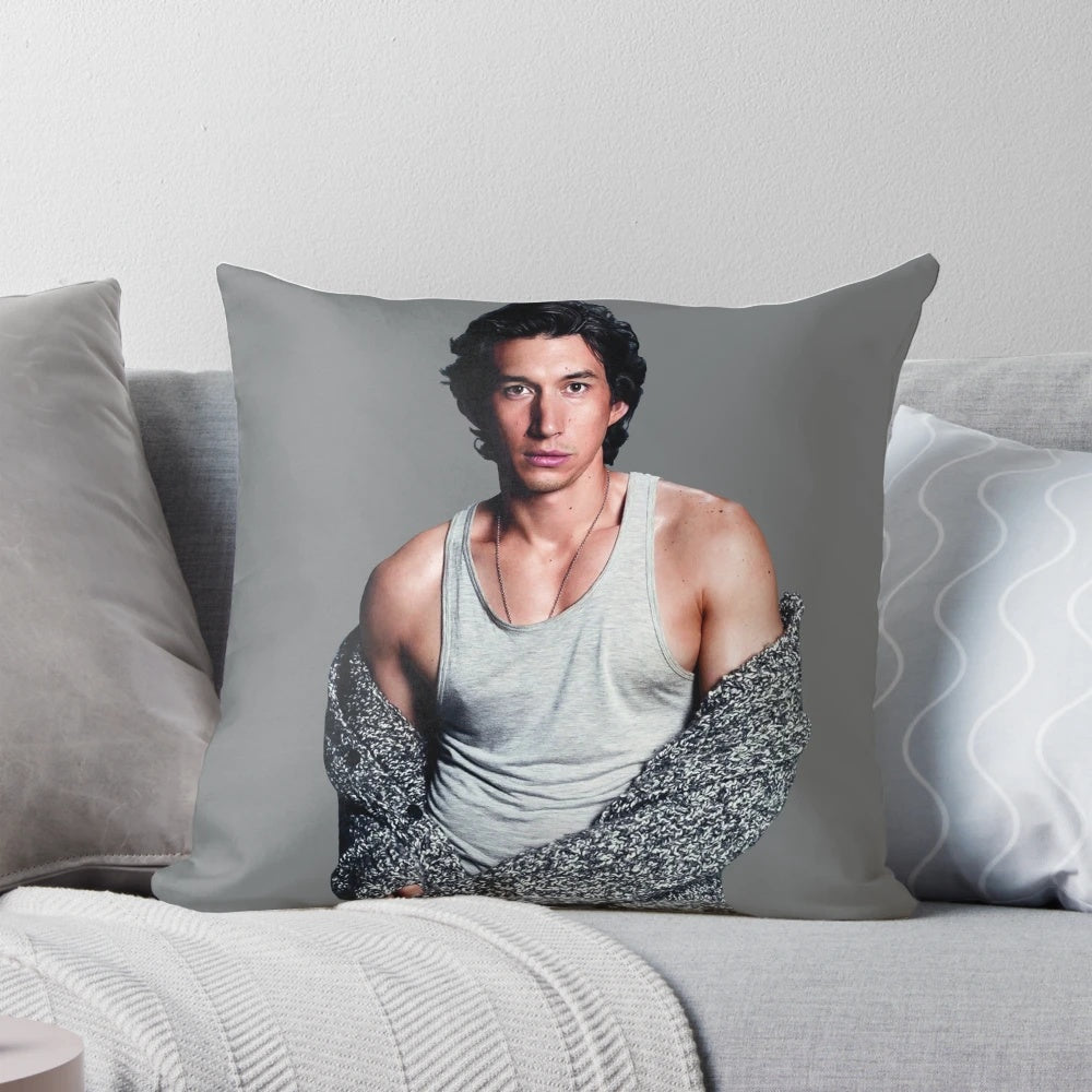Customized pillow featuring Adam Driver from the TV show Girls