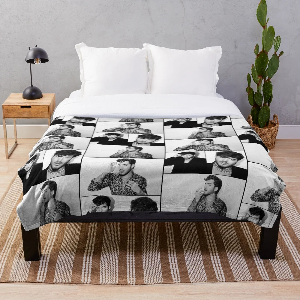 Adam Lambert Inspired Plush Blanket