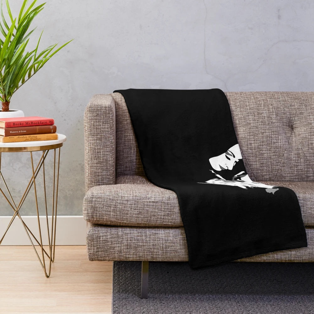Addams Family Inspired Plush Blanket
