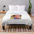 Adel Emam inspired plush blanket featuring the renowned Egyptian actor and comedy icon