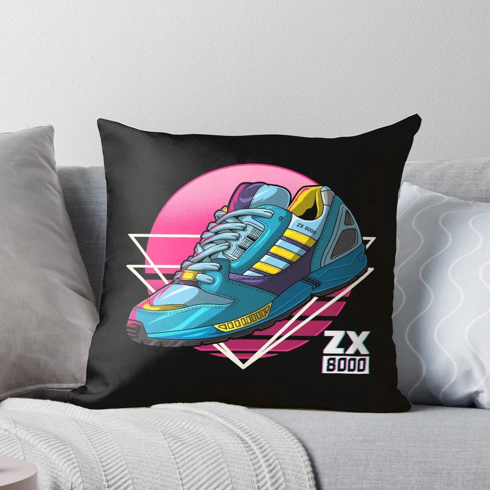 Adidas ZX 8000 retro-style sneaker in aqua blue color