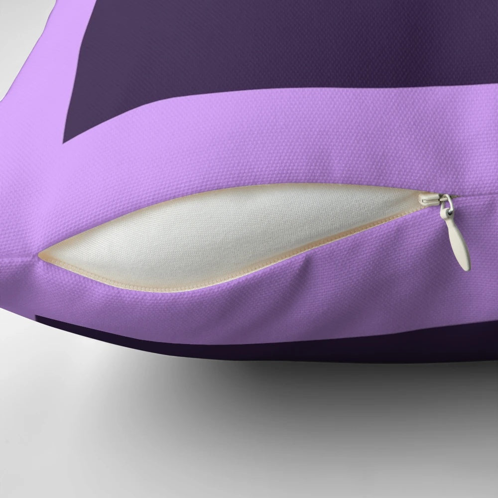 Cozy graphic design and video editing themed throw pillow featuring the Adobe After Effects and Premiere Pro logos