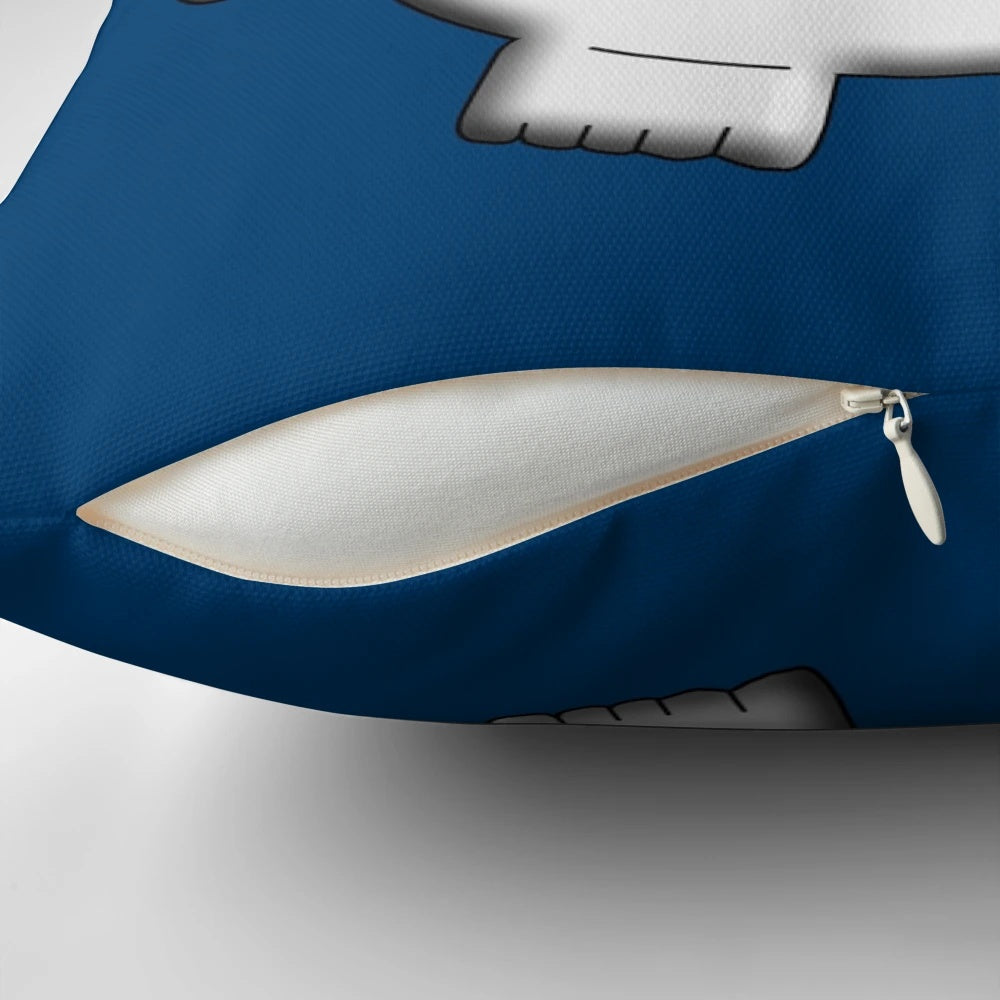 Soft, cuddly adipose plush pillow with a playful, geeky design for Doctor Who enthusiasts