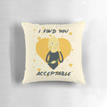 Colorful throw pillow featuring the characters Finn and Jake from the popular animated series Adventure Time.