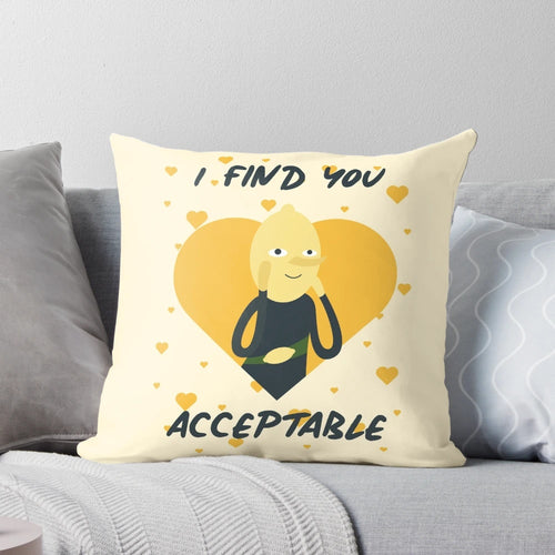 Colorful throw pillow featuring the characters Finn and Jake from the popular animated series Adventure Time.