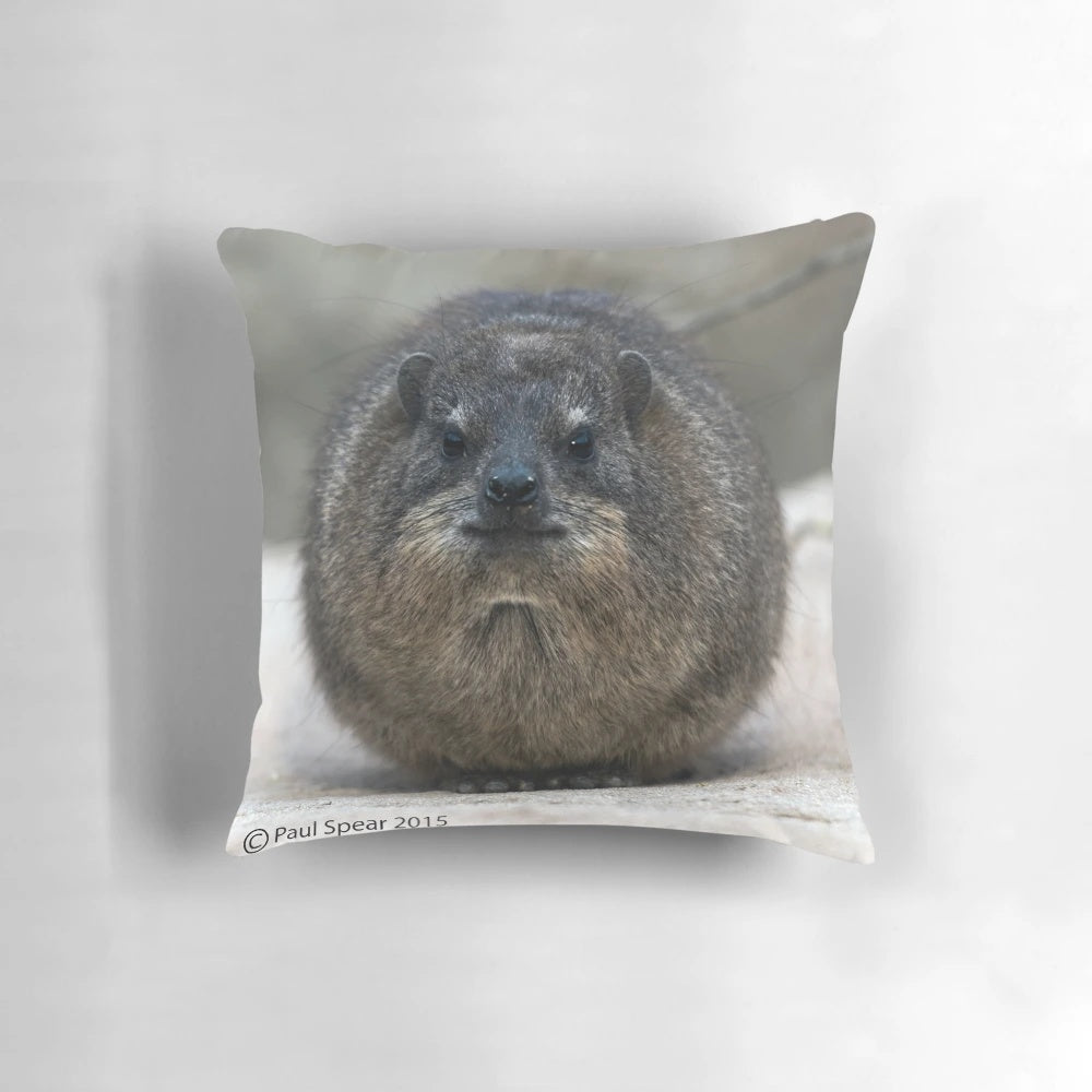 Soft, cuddly plush toy depicting an African hyrax, a unique mammal from the Horn of Africa.