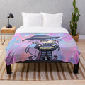 Cozy plush blanket featuring the cute Alisa character from Gacha Life