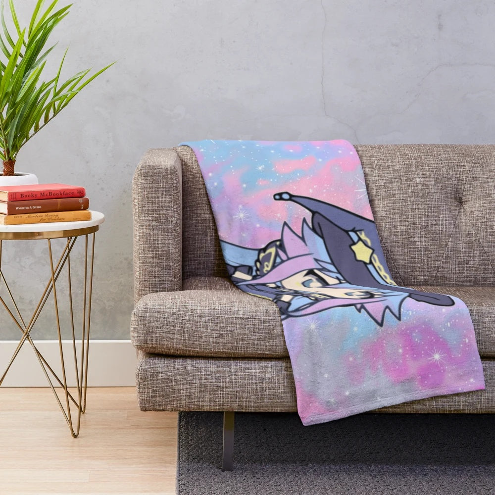 Cozy plush blanket featuring the cute Alisa character from Gacha Life