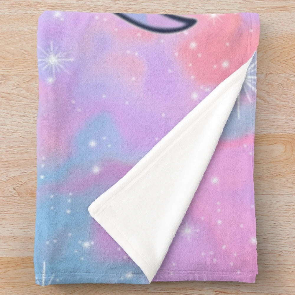 Cozy plush blanket featuring the cute Alisa character from Gacha Life