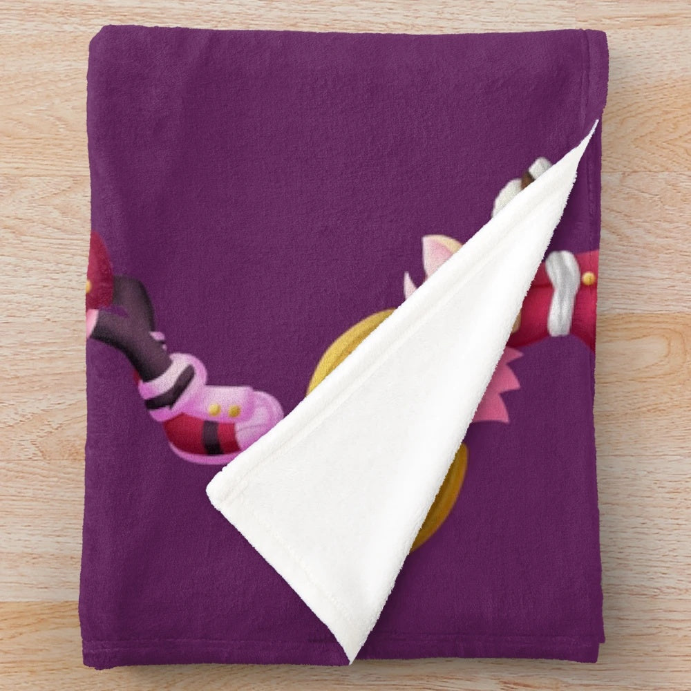 Soft and Cozy Amy Rose Plush Blanket for Sonic the Hedgehog Fans