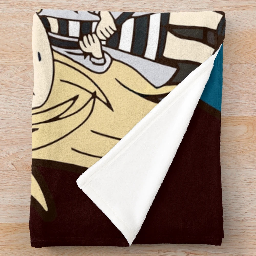 Cute Angels of Death Ray and Zack anime plush blanket