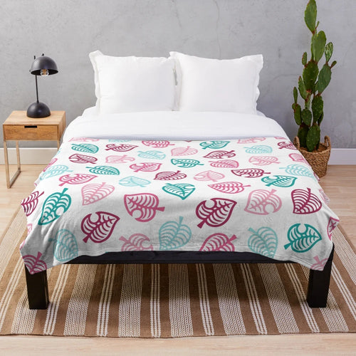 Soft and Cozy Animal Motif Pink Plush Blanket