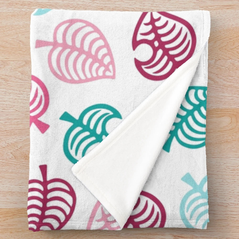Soft and Cozy Animal Motif Pink Plush Blanket