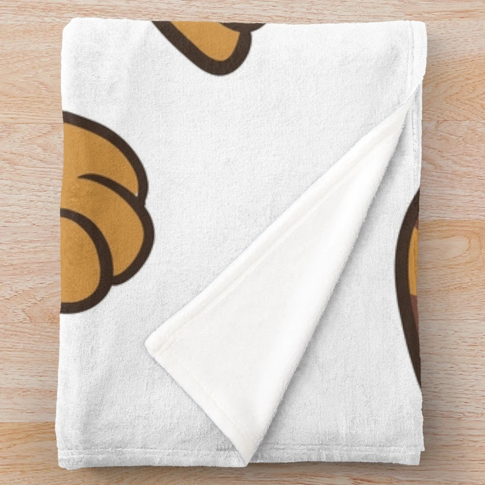 Cozy Garfield-themed plush blanket with anime and Studio Ghibli elements