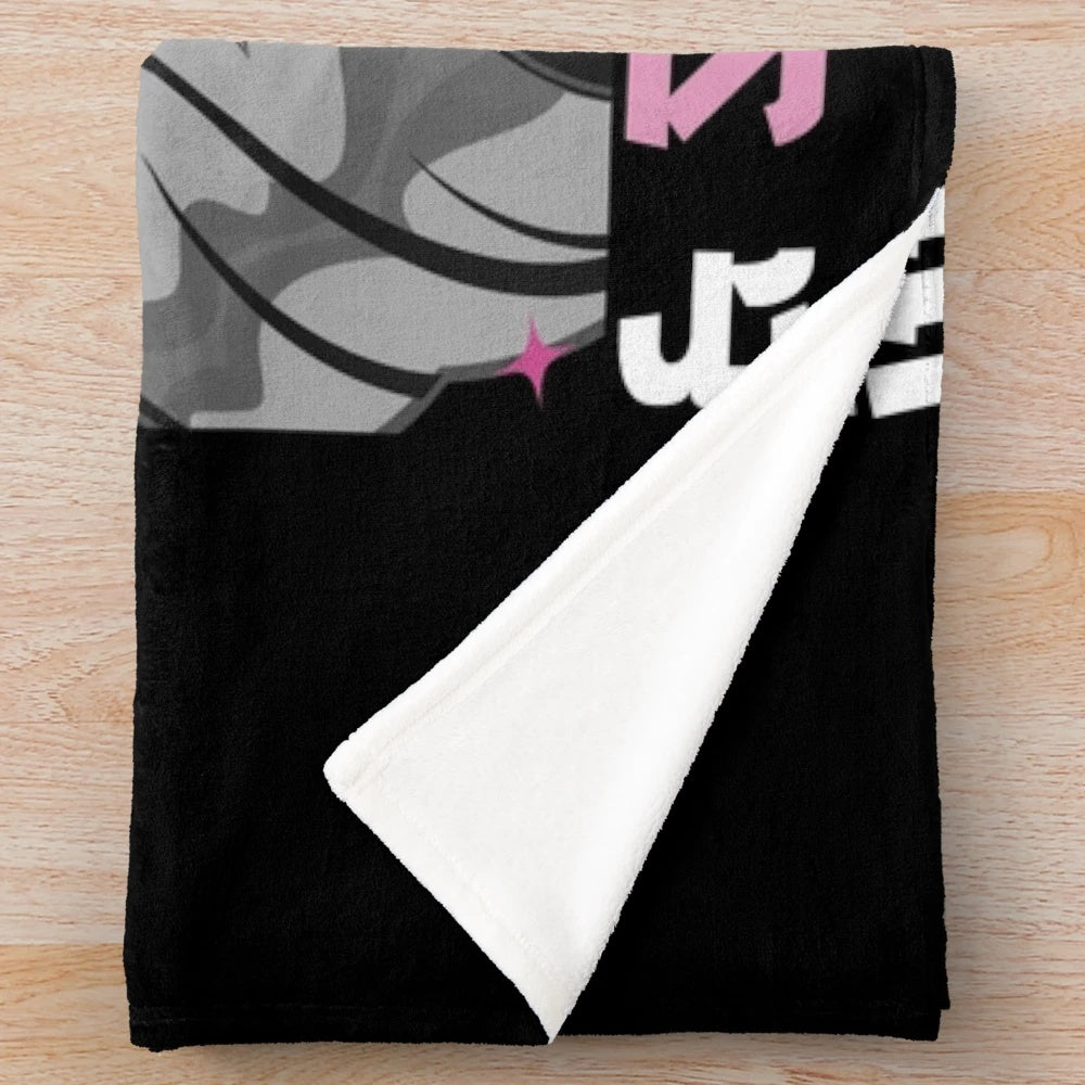 Cozy plush blanket featuring an anime-inspired design for girls who love sketching and anime