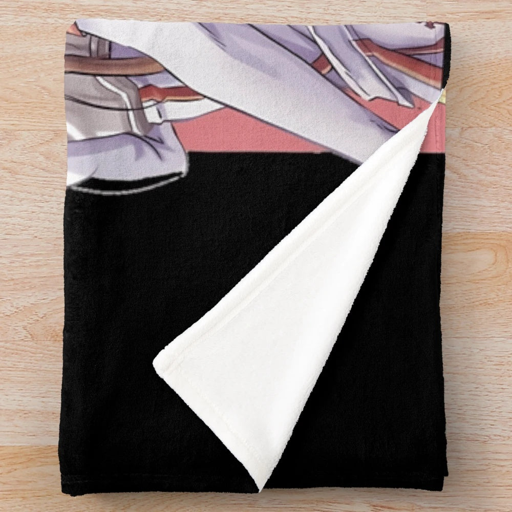 Soft and cozy anime plush blanket featuring the character Asuna from Sword Art Online