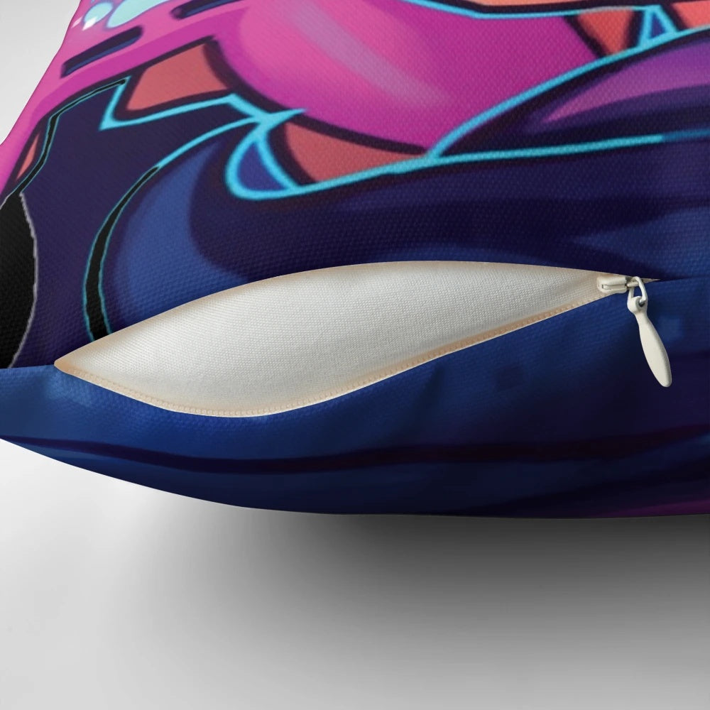 Cozy Aphmau-themed plush pillow for gaming enthusiasts