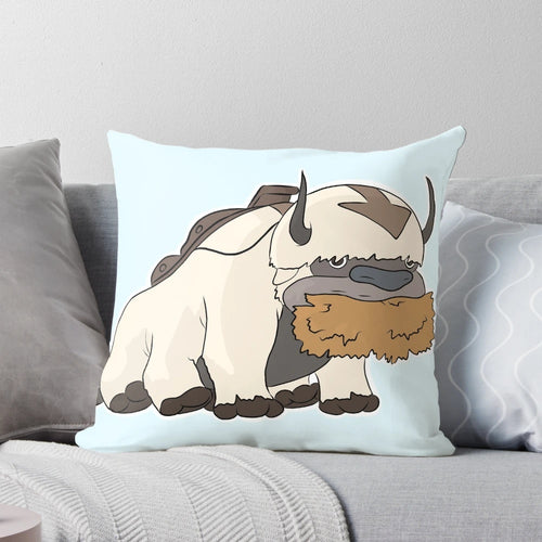 Soft and plush Appa pillow from the popular anime series Avatar the Last Airbender
