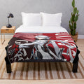 Arlecchino-inspired plush blanket from the popular game Genshin Impact