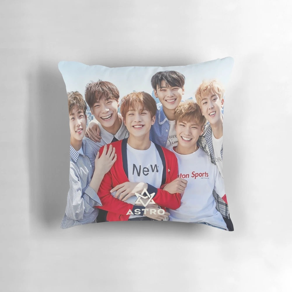Astro kpop themed pillow with group members
