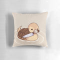 Cute ATLA turtleduck with a knife decorative throw pillow