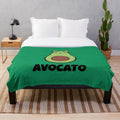 Soft and cuddly avocado-shaped plush blanket for cats and cat lovers