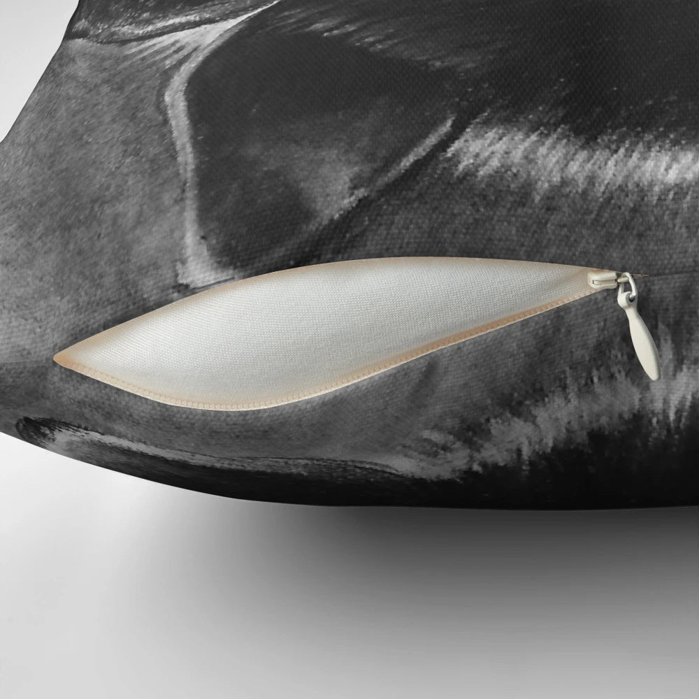 Soft, plush baby bat pillow with realistic features for a whimsical, nature-inspired look.