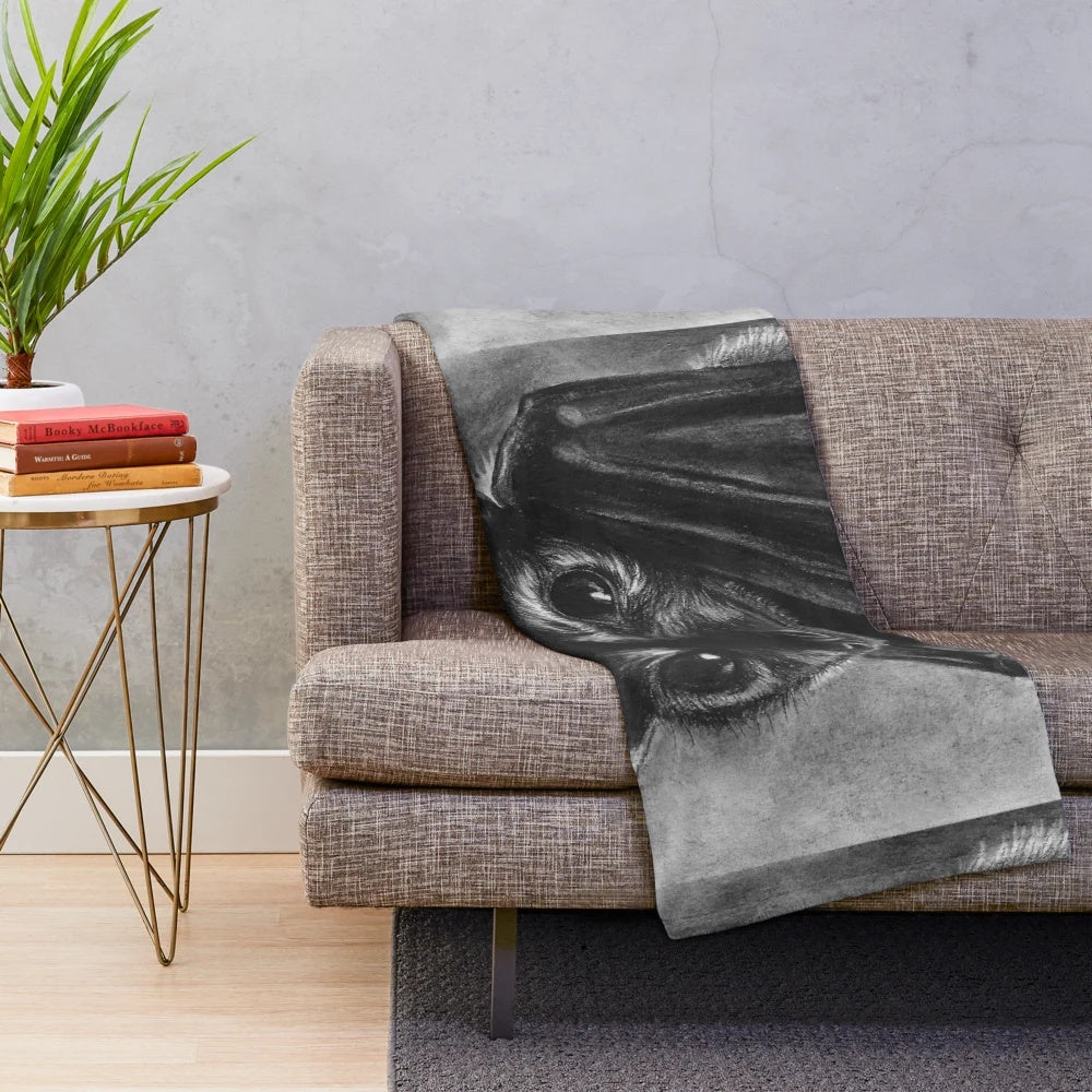 Cute baby bat plush blanket for snuggling
