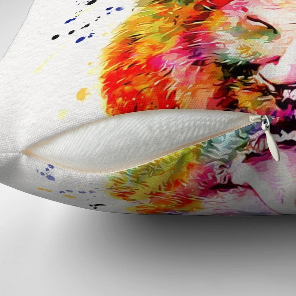 A vibrant watercolor painting of a cute baby cow, perfect for a nursery or child's room.