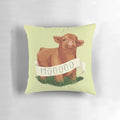 Soft and cuddly baby highland cow plush pillow for infant or toddler