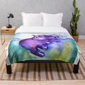 Soft and cuddly baby hippo plush blanket featuring Fiona the hippo from the Cincinnati Zoo