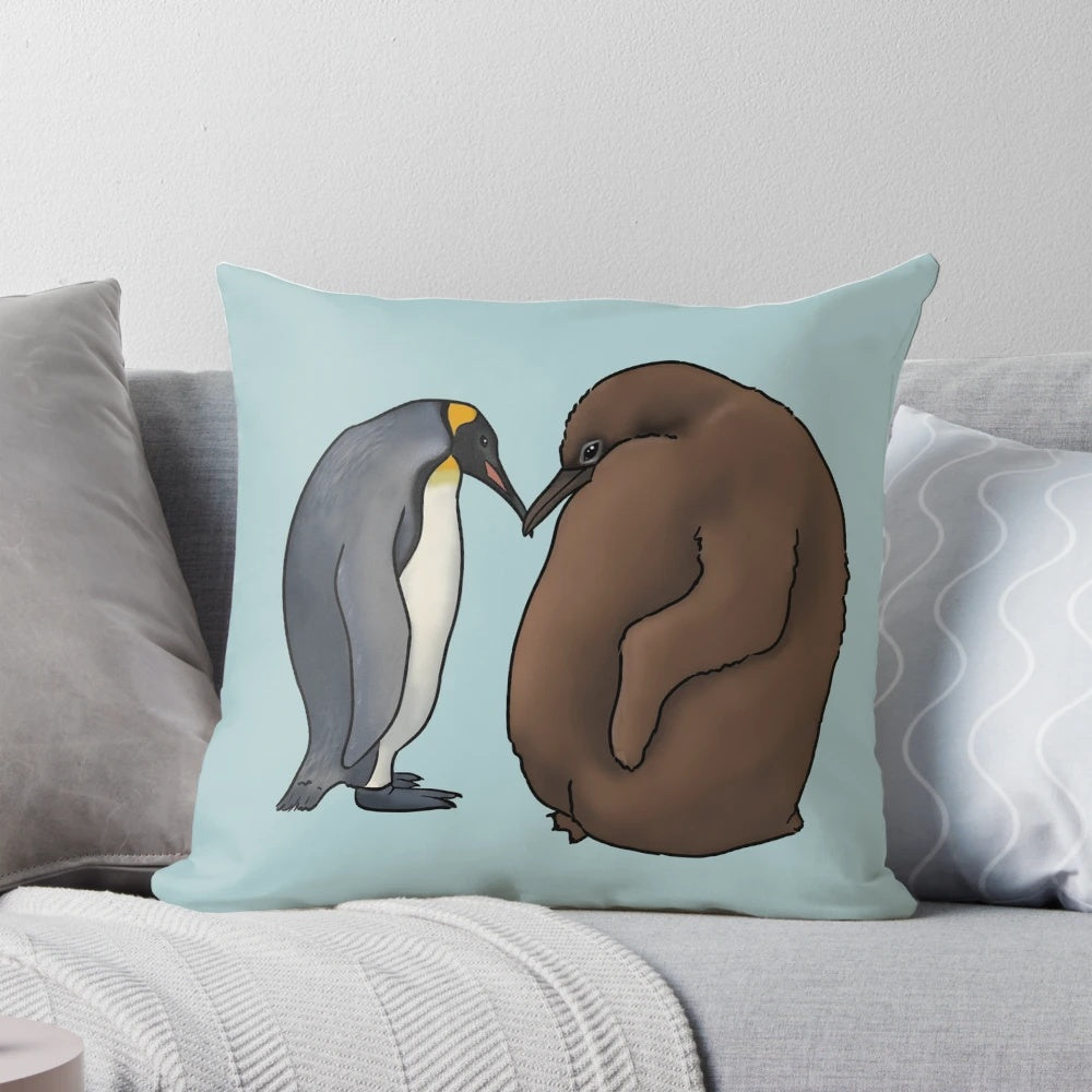 Pesto the Cute Baby Penguin Plush Pillow for Nursery and Kids Room Decor