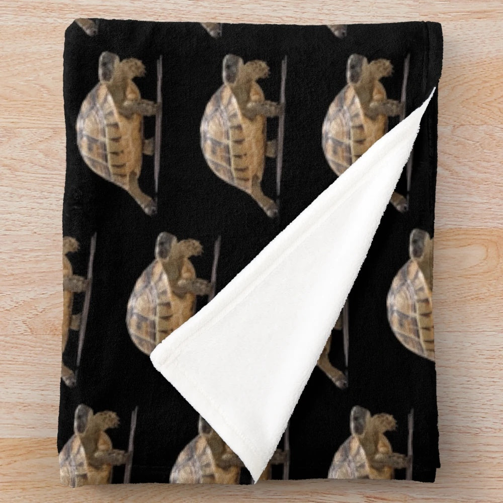Cute cartoon baby tortoise plush blanket