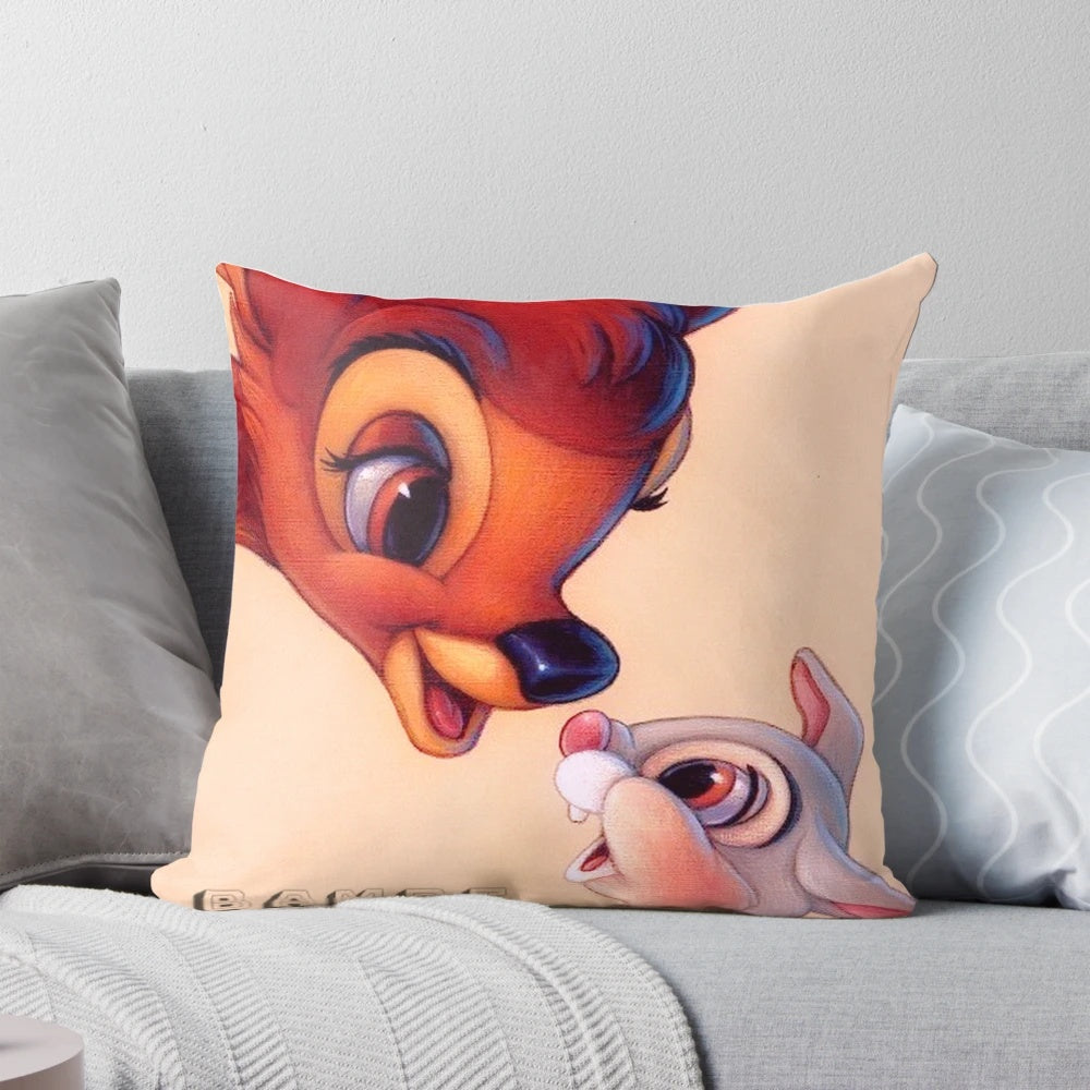 Soft and cuddly Bambi and Thumper Disney character plush pillow for children's rooms
