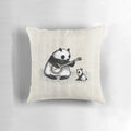 Soft, cuddly banjo-playing panda bear plush toy