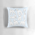 Soft, plush pillow featuring a cute and cozy Bedlington Terrier dog breed design.