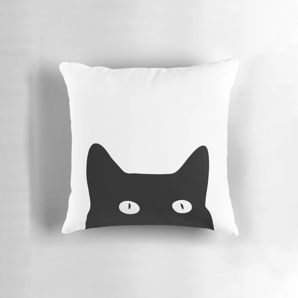 Soft and Plush Black Cat Pillow for Cozy Home Decoration