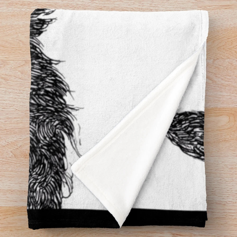 Cozy black cockapoo plush blanket for dog owners
