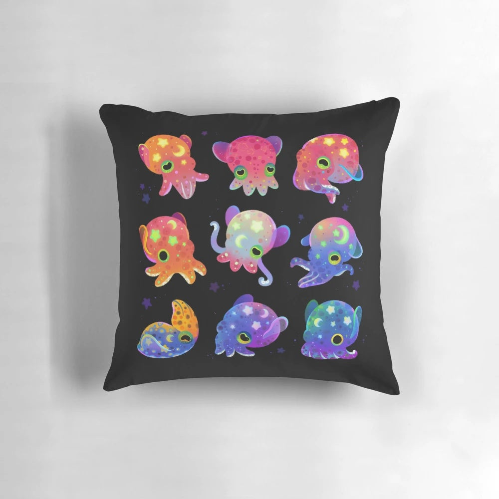 Soft and cuddly Bobtail Squid plush pillow for kids and adults who love cute sea creatures