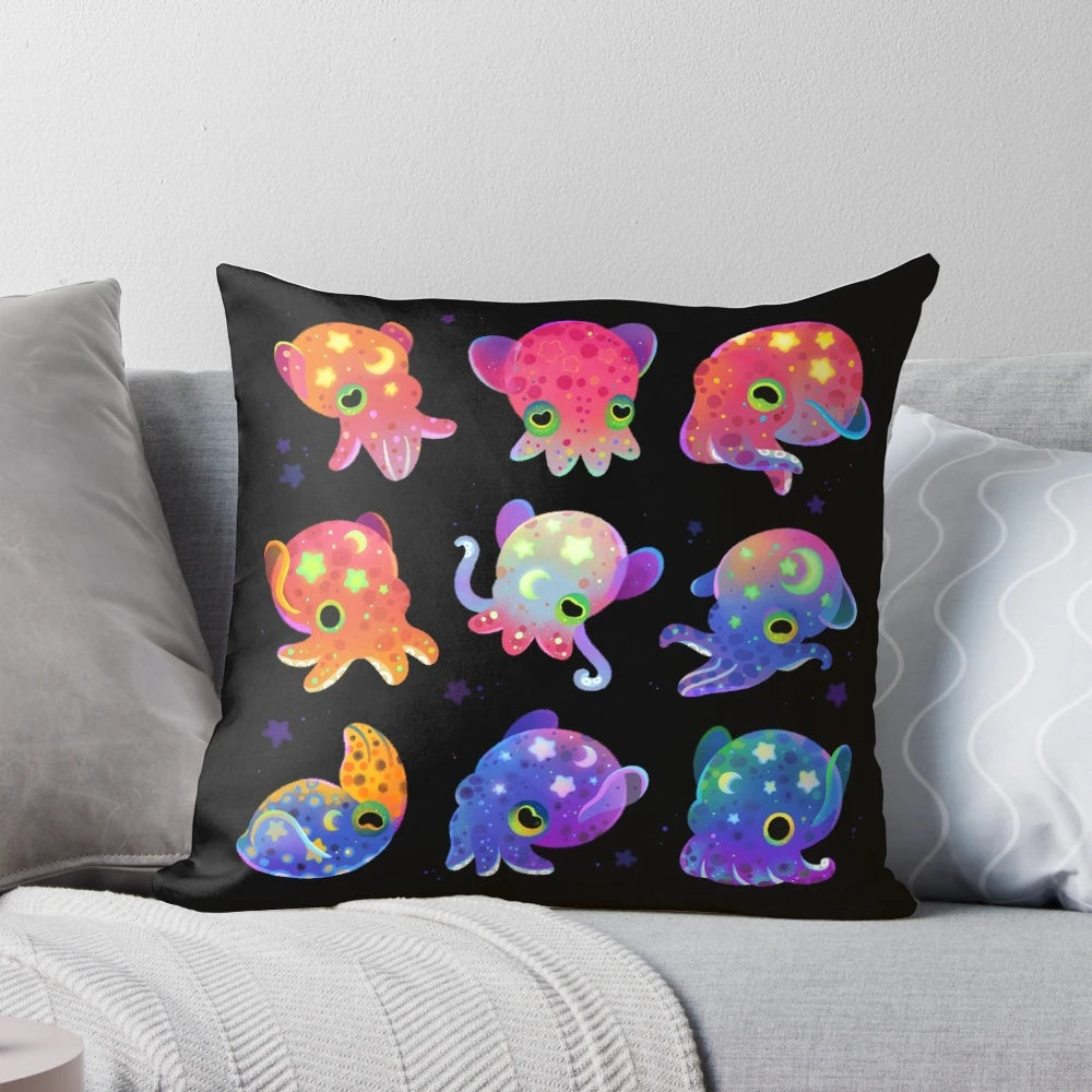 Soft and cuddly Bobtail Squid plush pillow for kids and adults who love cute sea creatures