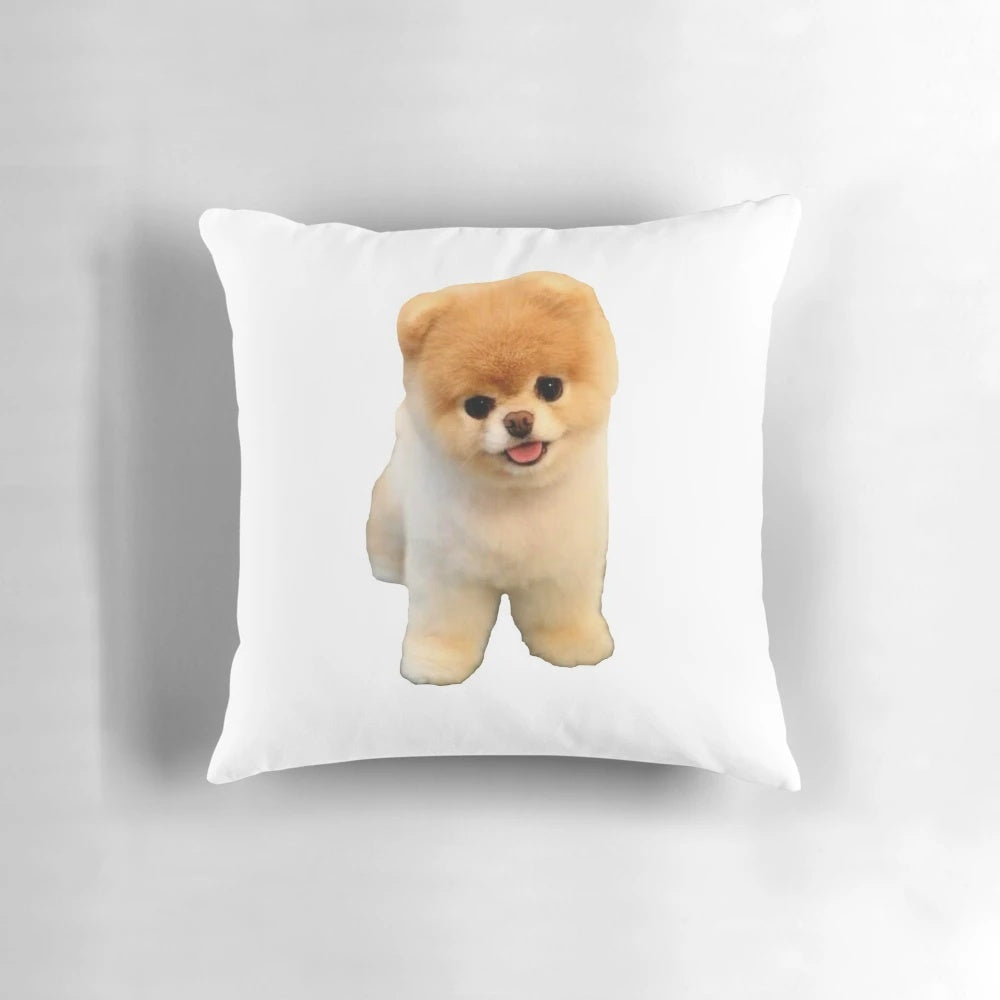 Soft and cuddly Boo Pomeranian puppy plush pillow