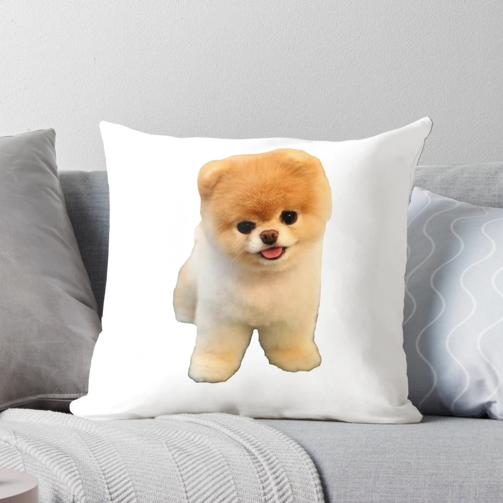Soft and cuddly Boo Pomeranian puppy plush pillow