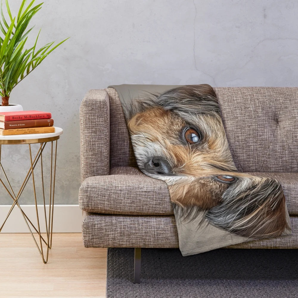 Soft and Cozy Border Terrier Plush Blanket