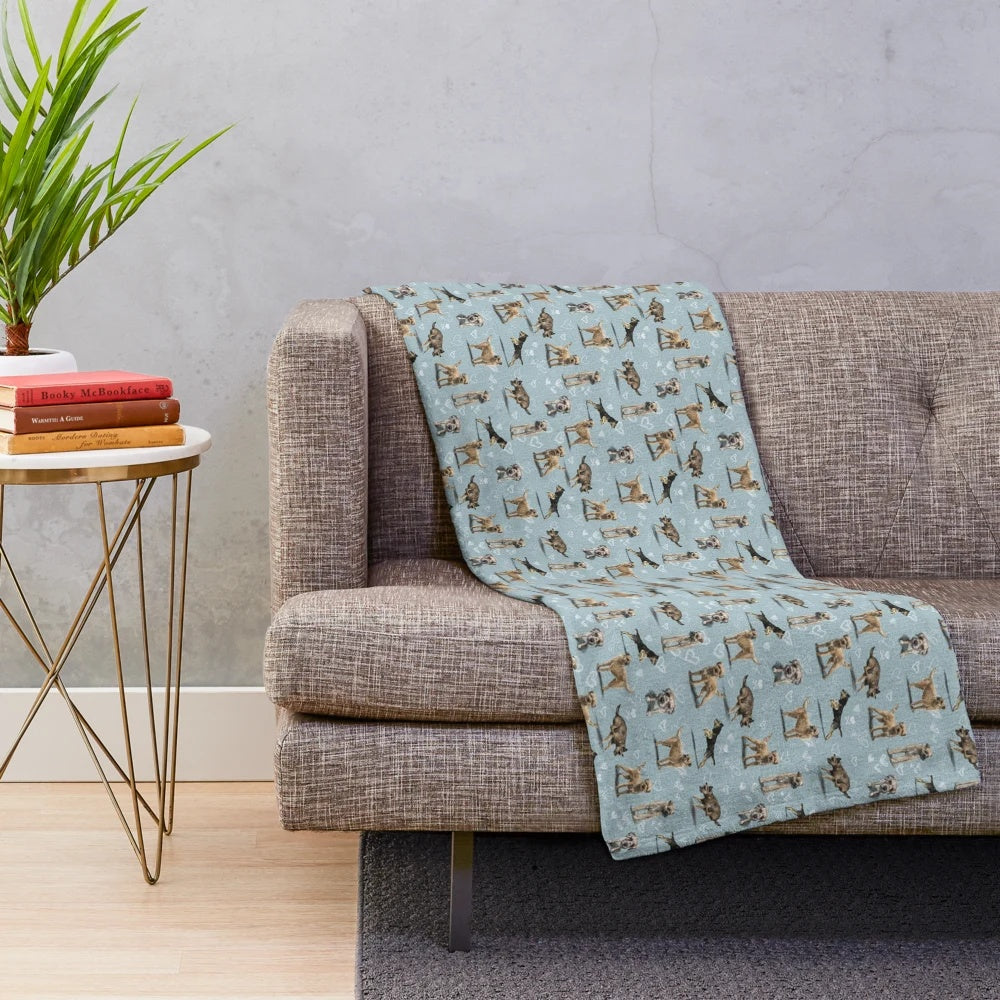 Border Terrier Plush Blanket