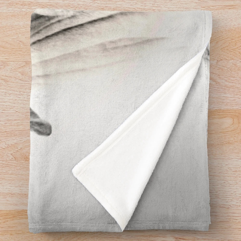 Brahman calf plush blanket with cute cow design