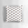 Cute bull terrier meme throw pillow featuring Puppy Nelson