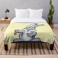 Cute bunny plush blanket