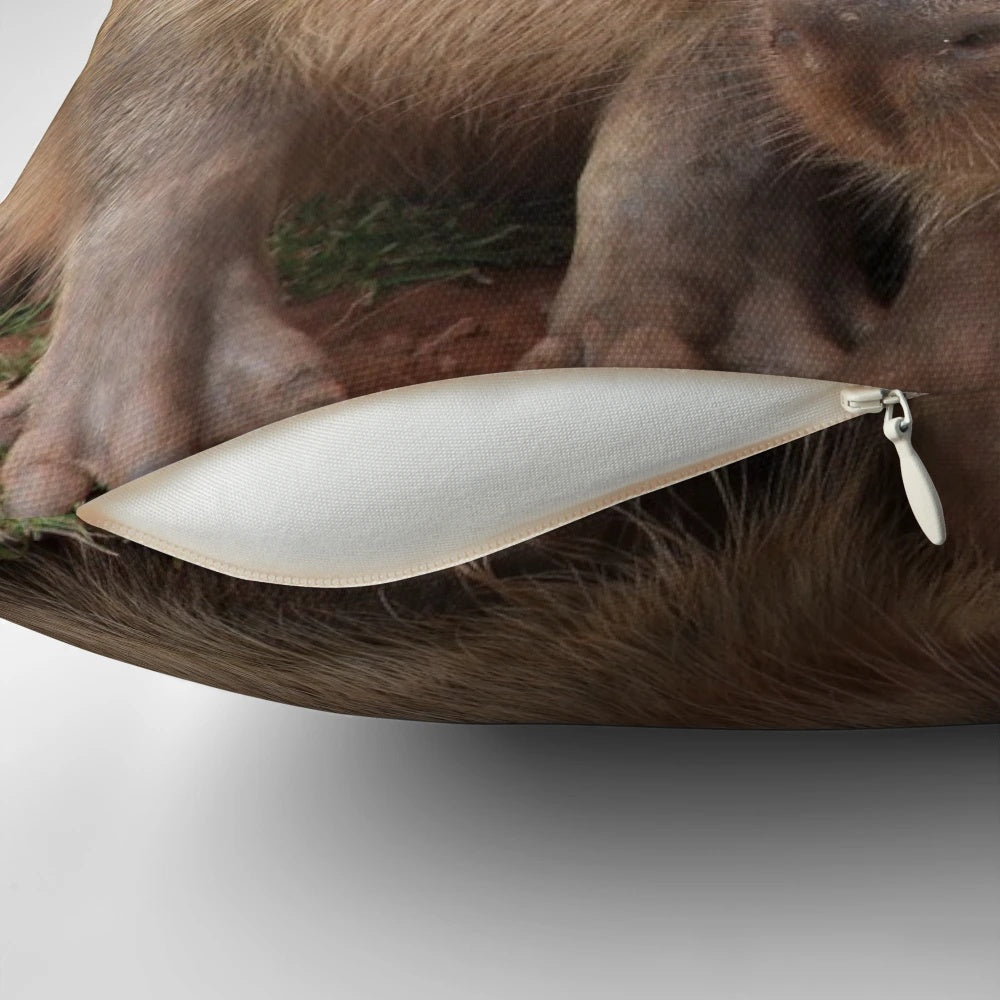 Soft, plush capybara pillow for home decor